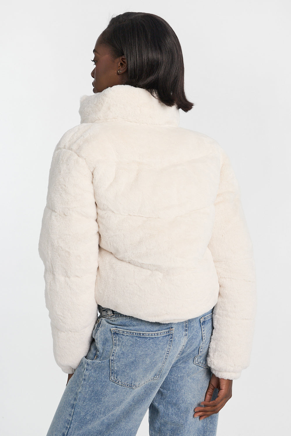Mock Neck Cropped Puffer Jacket Mock Neck Cropped Puffer Jacket