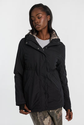 Faux-Fur Lined Hooded Parka