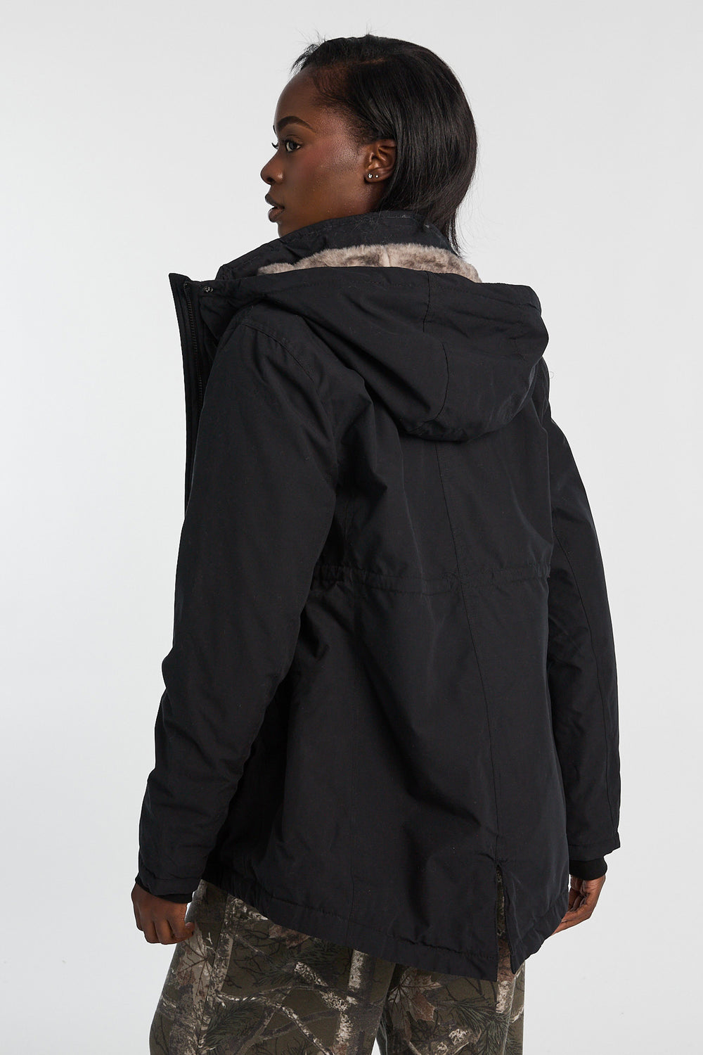 Faux-Fur Lined Hooded Parka Faux-Fur Lined Hooded Parka