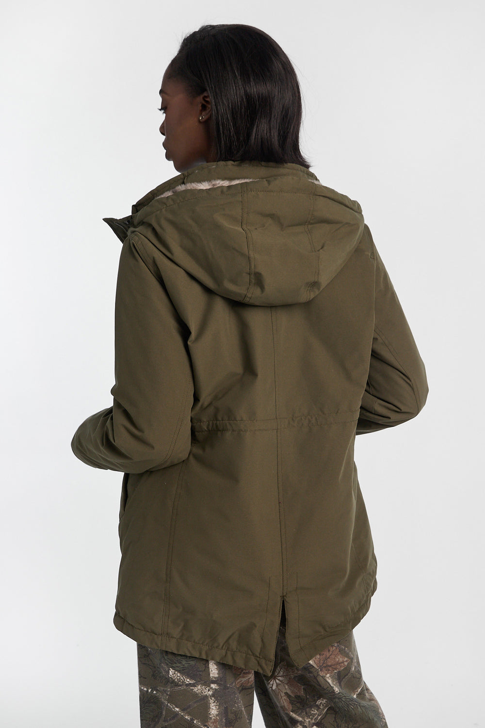 Faux-Fur Lined Hooded Parka Faux-Fur Lined Hooded Parka