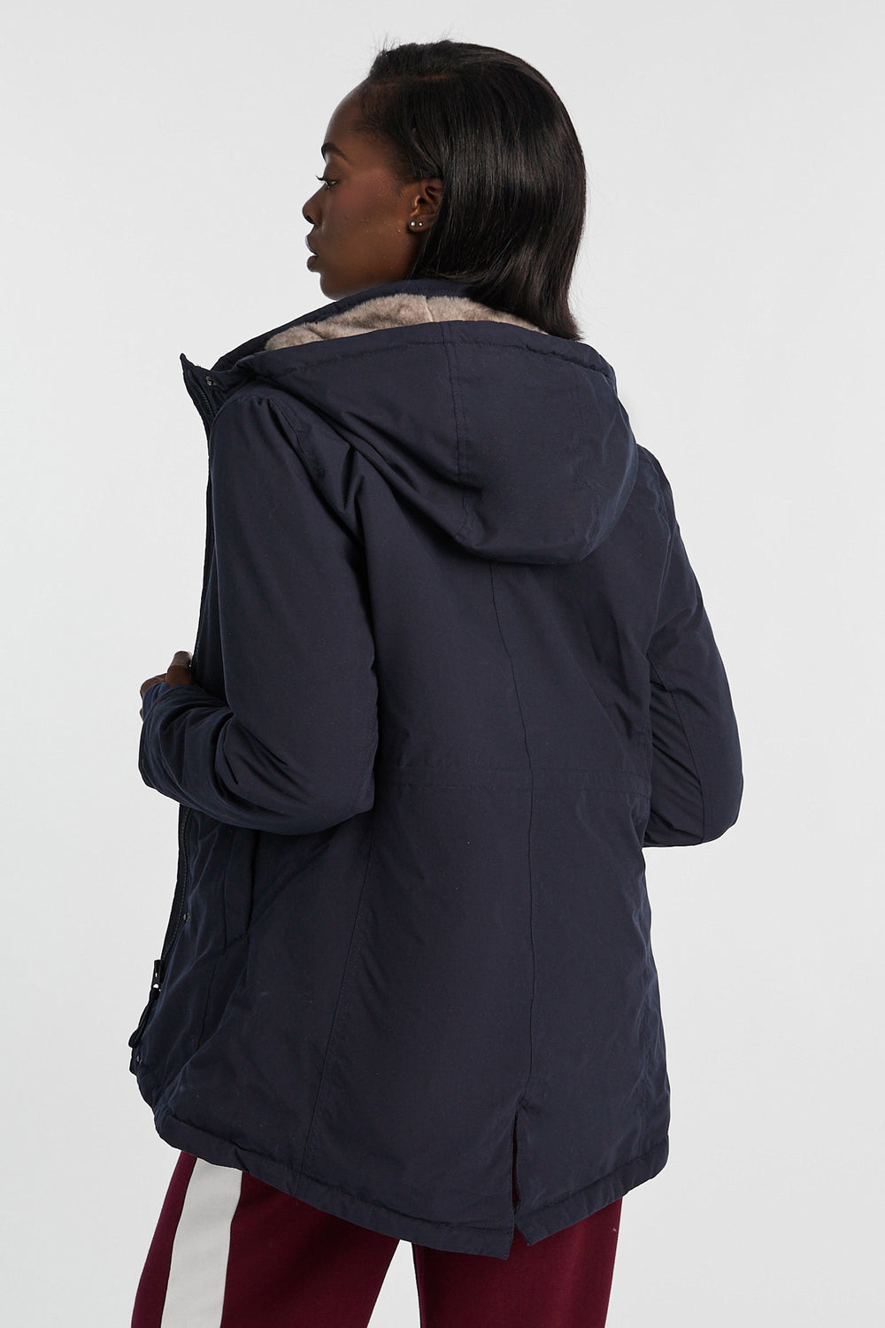 Faux-Fur Lined Hooded Parka Faux-Fur Lined Hooded Parka