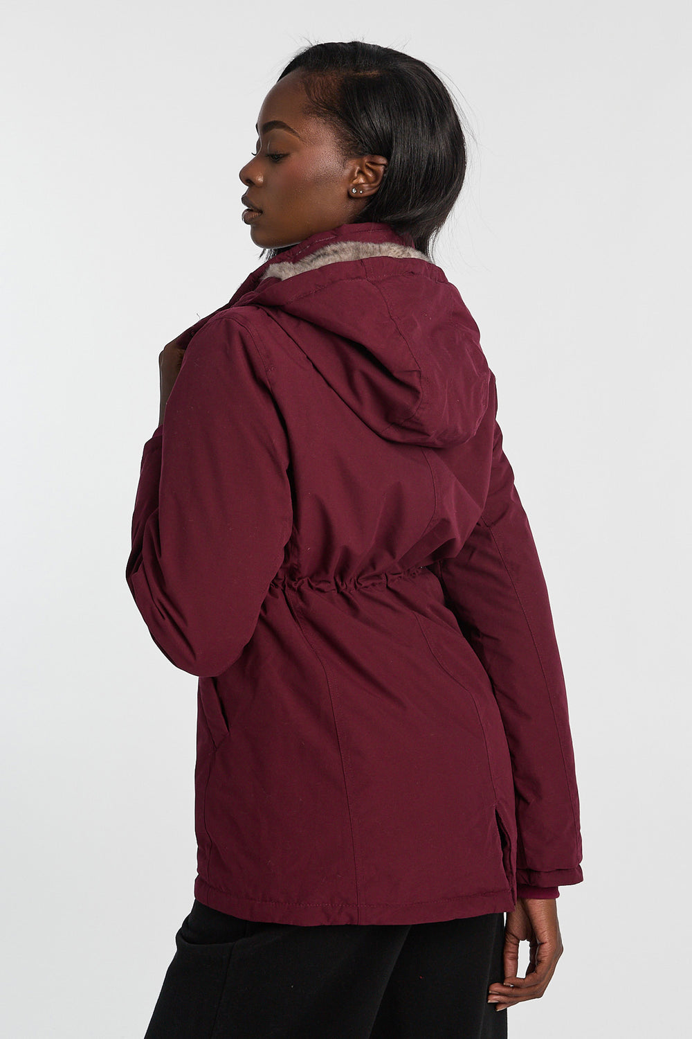 Faux-Fur Lined Hooded Parka Faux-Fur Lined Hooded Parka