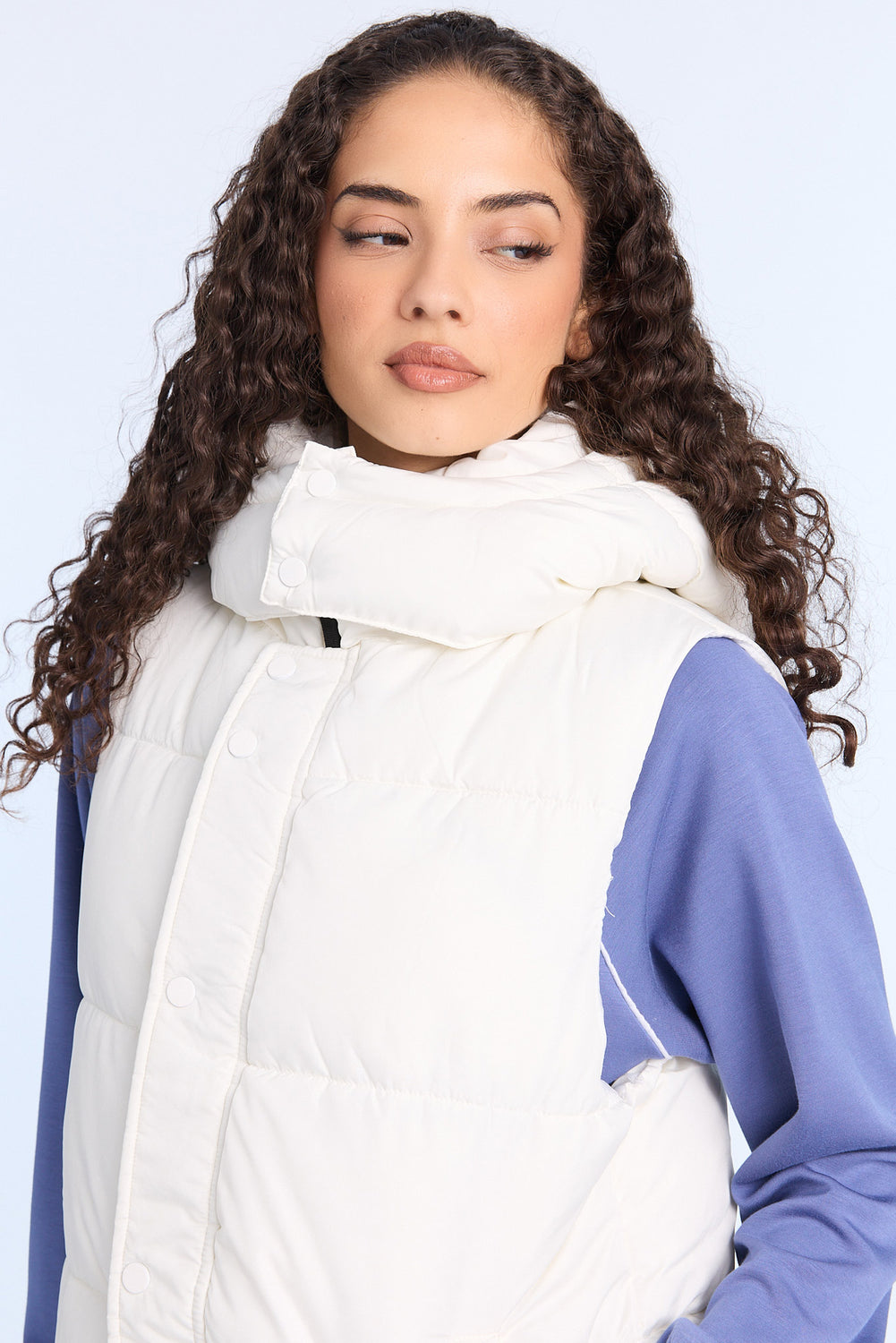 Long Hooded Puffer Vest Long Hooded Puffer Vest