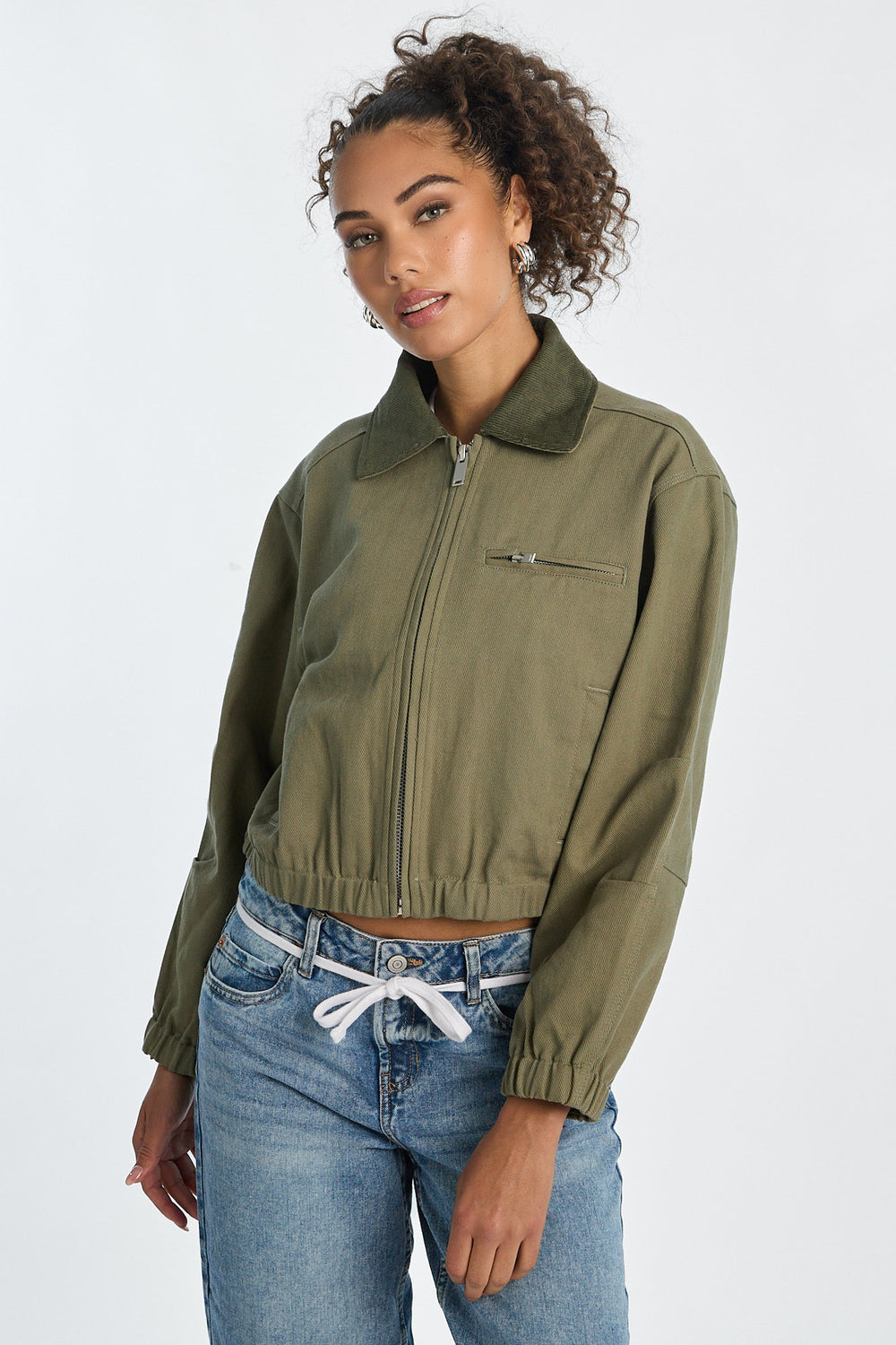 Veste de travail à col en sergé Veste de travail à col en sergé