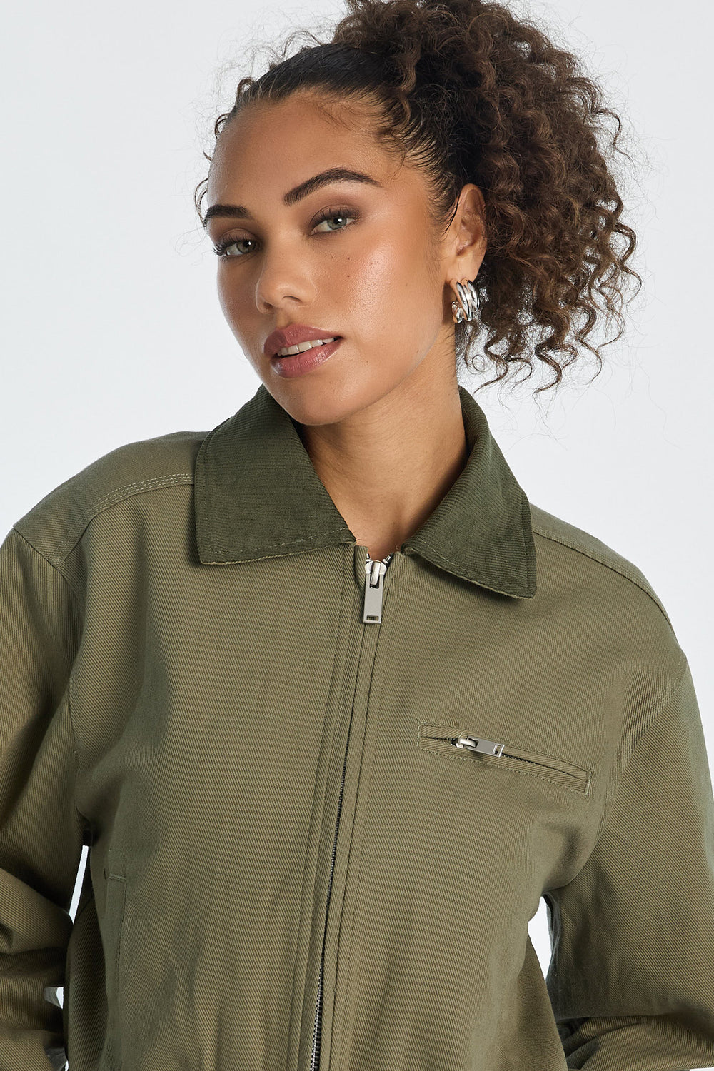 Veste de travail à col en sergé Veste de travail à col en sergé