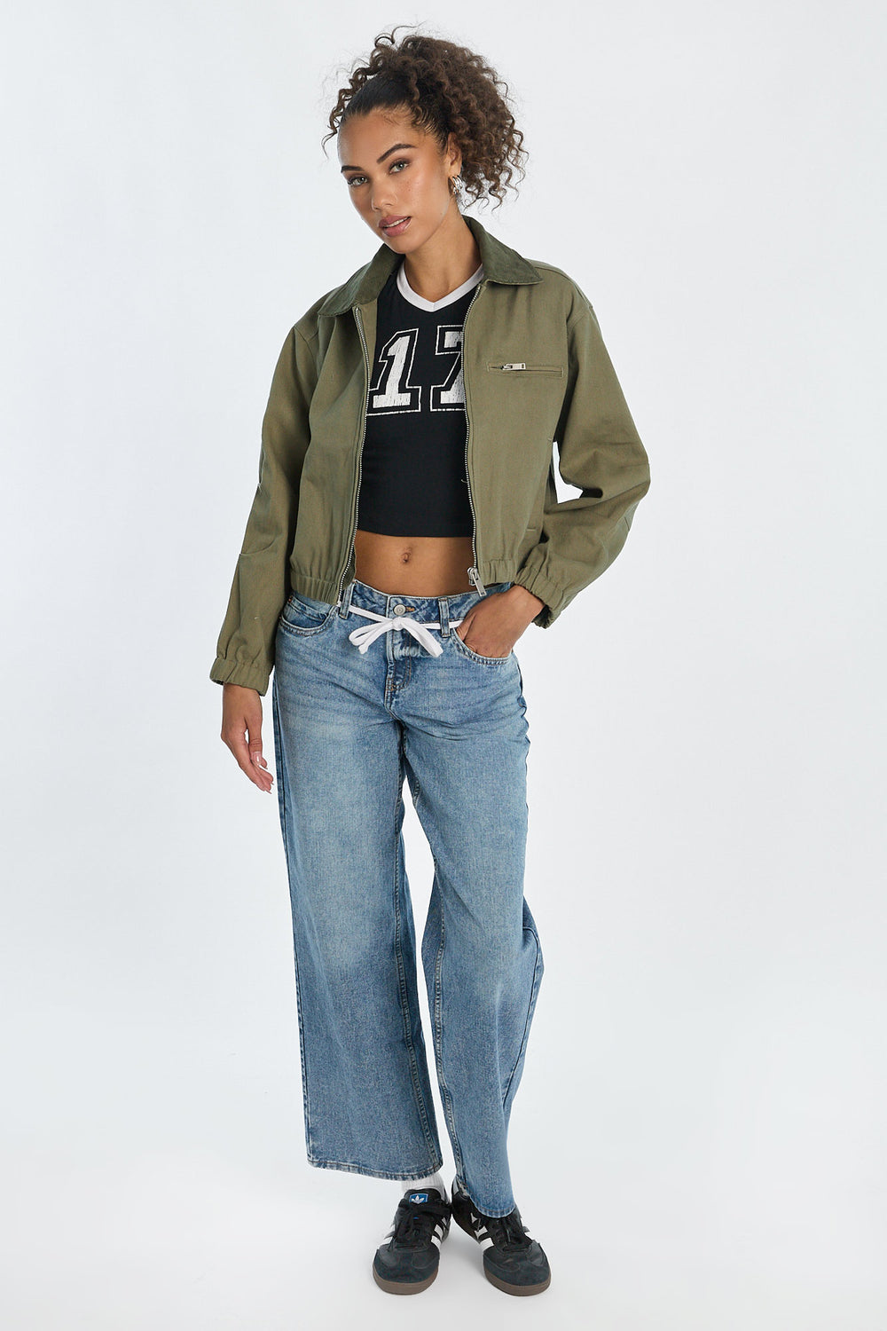Veste de travail à col en sergé Veste de travail à col en sergé
