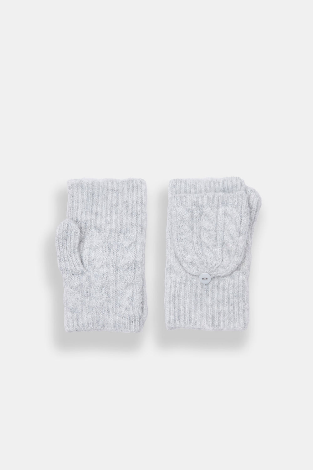 Moufles convertibles en tricot torsadé Moufles convertibles en tricot torsadé