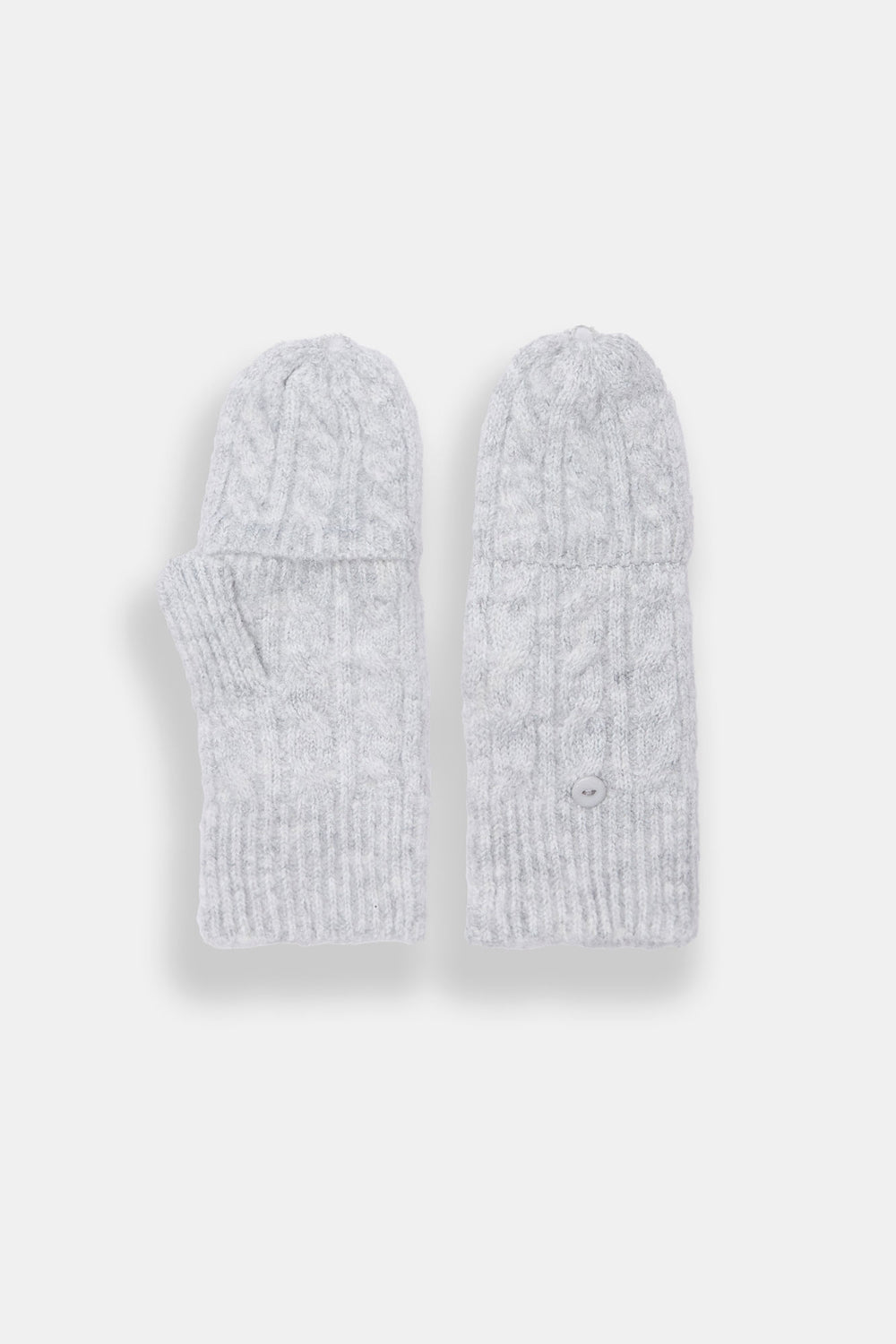 Moufles convertibles en tricot torsadé Moufles convertibles en tricot torsadé