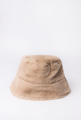 Faux-Fur Bucket Hat