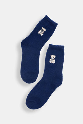 Embroidered Crew Socks
