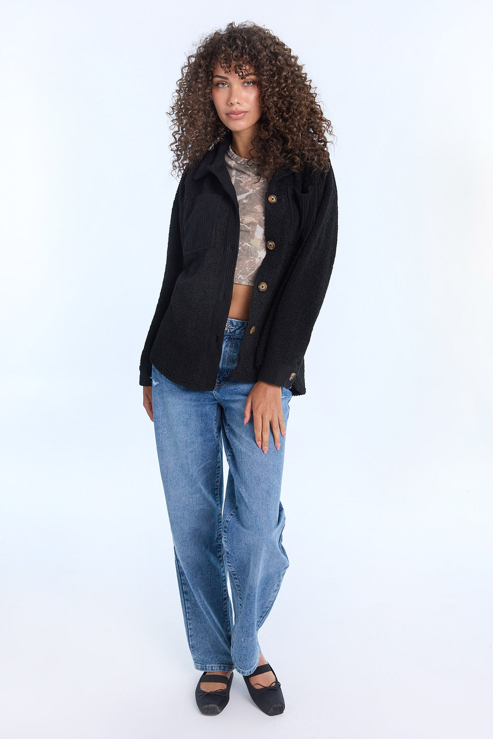 Sherpa Button-Up Shacket Sherpa Button-Up Shacket
