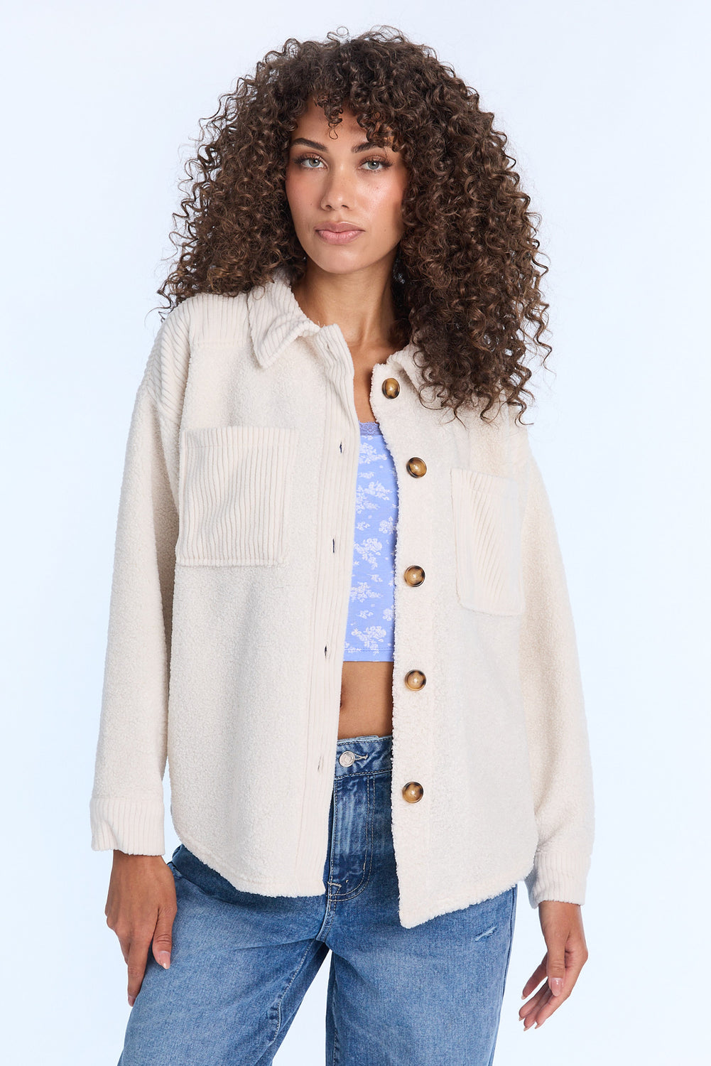 Sherpa Button-Up Shacket Sherpa Button-Up Shacket