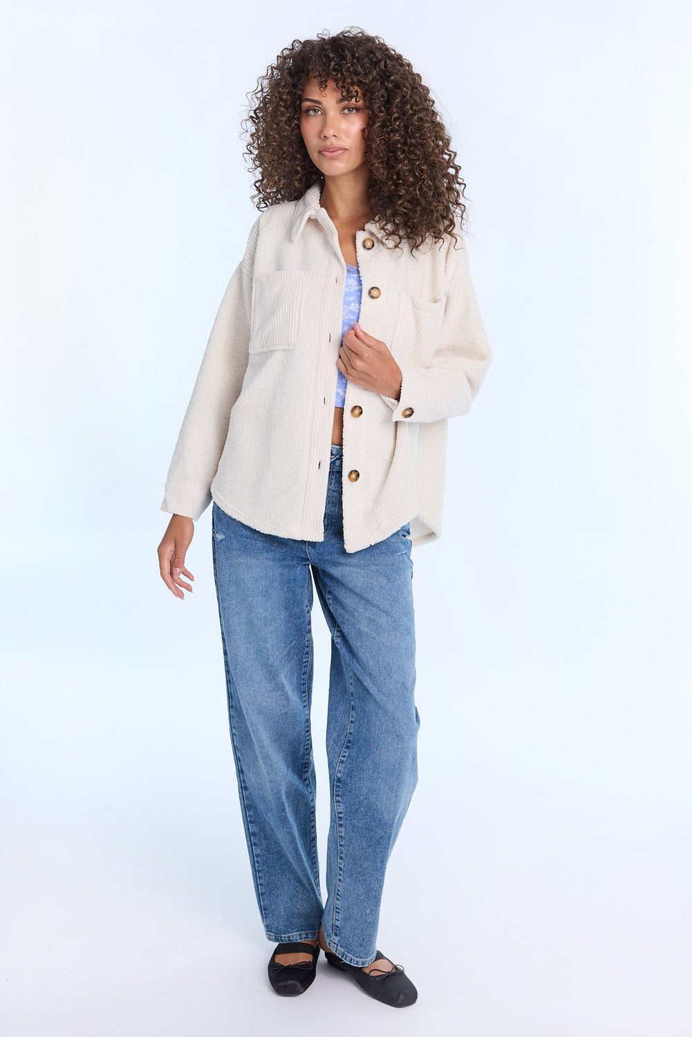 Sherpa Button-Up Shacket Sherpa Button-Up Shacket
