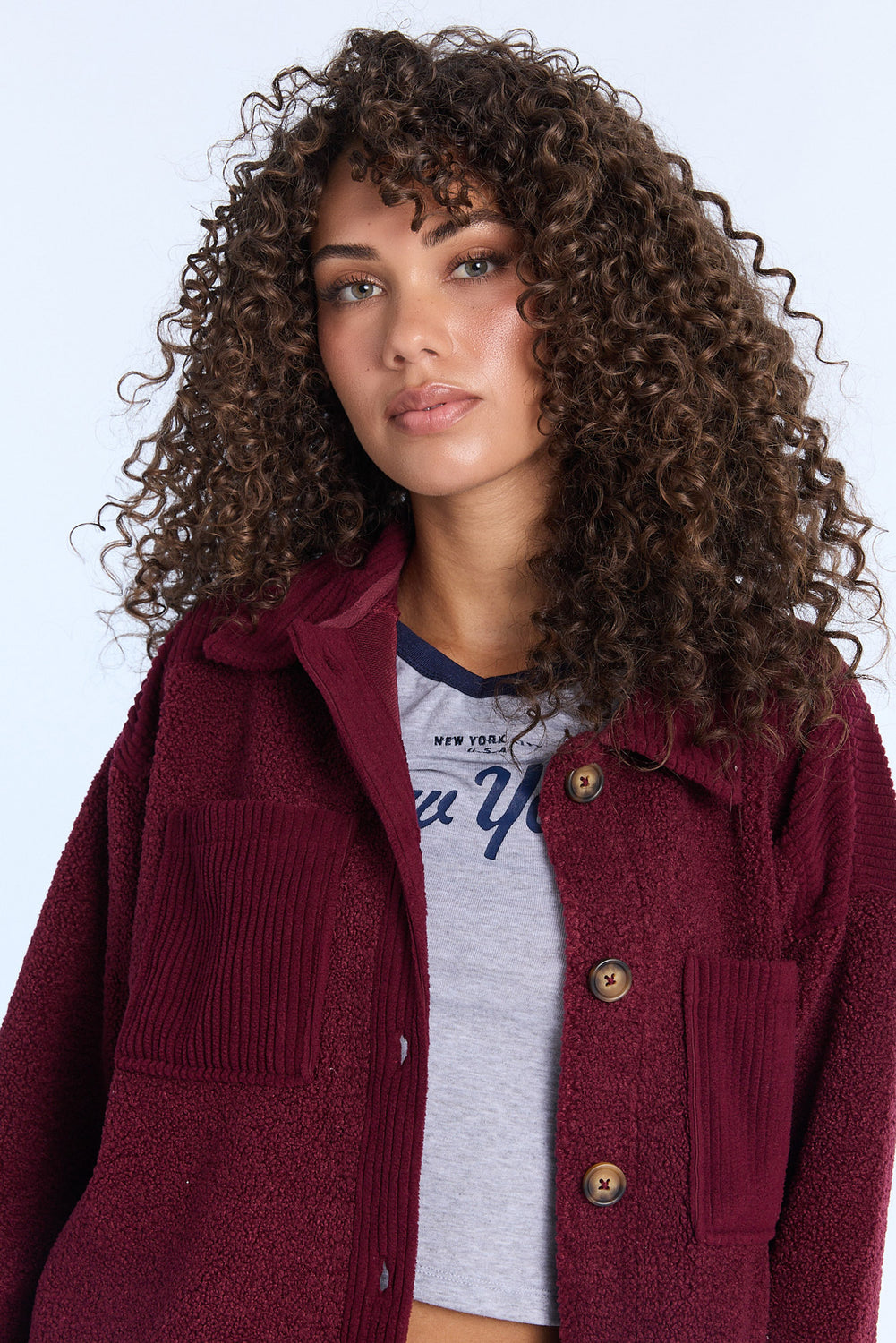 Sherpa Button-Up Shacket Sherpa Button-Up Shacket
