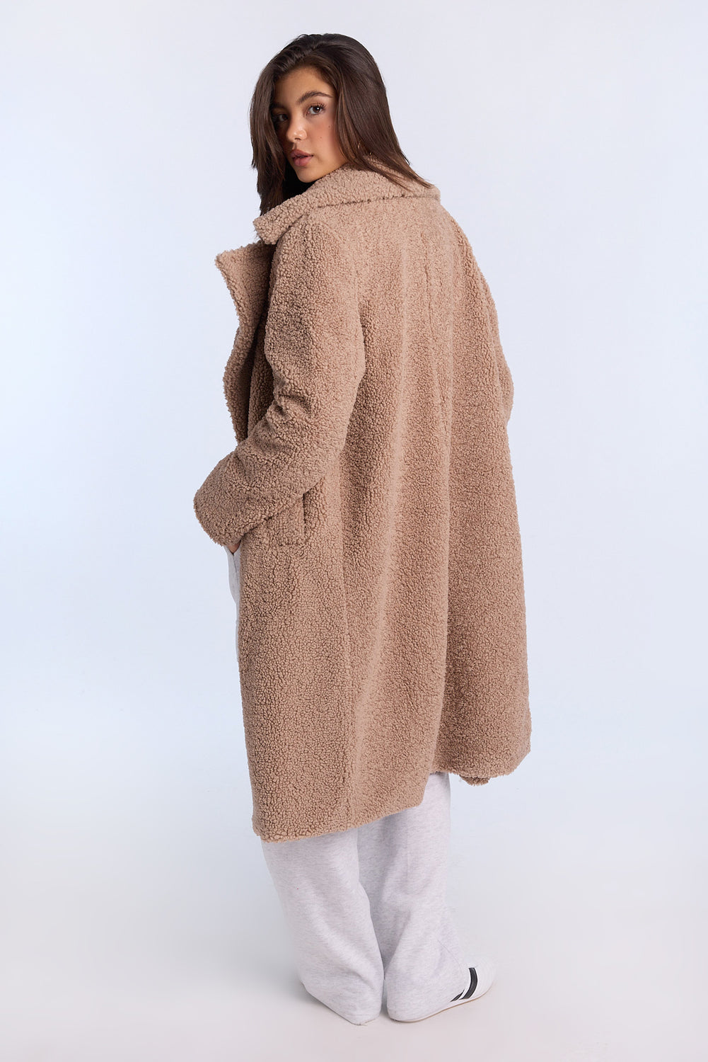 Long Boucle Teddy Coat Long Boucle Teddy Coat