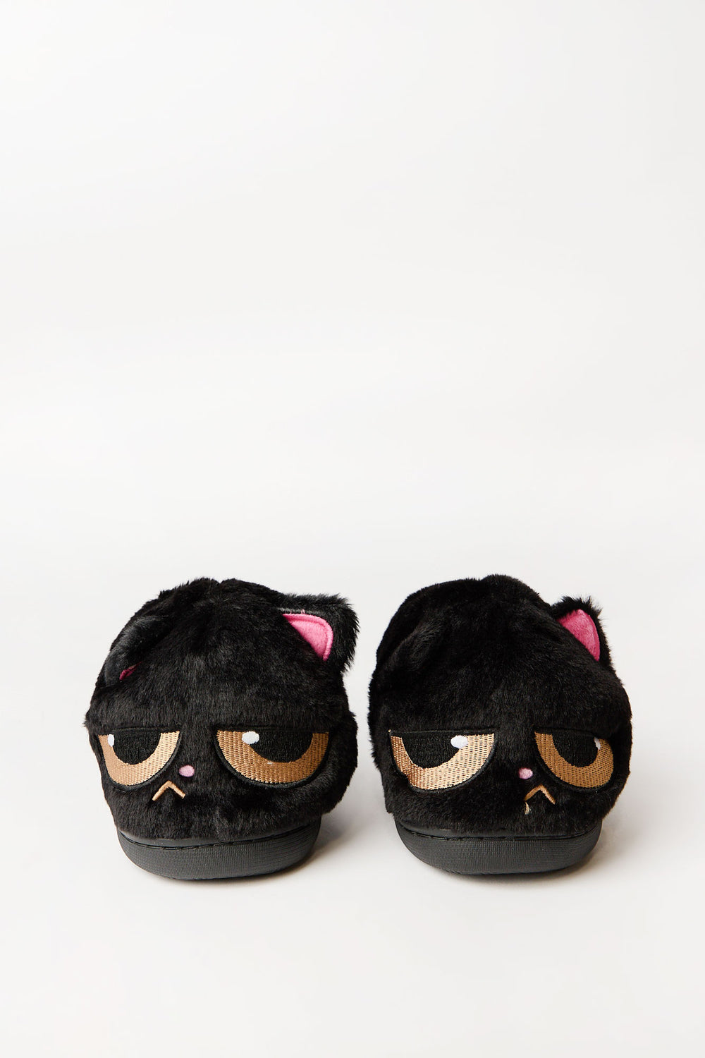 Pantoufles à motif de chat à l'allure sombre 3D Pantoufles à motif de chat à l'allure sombre 3D
