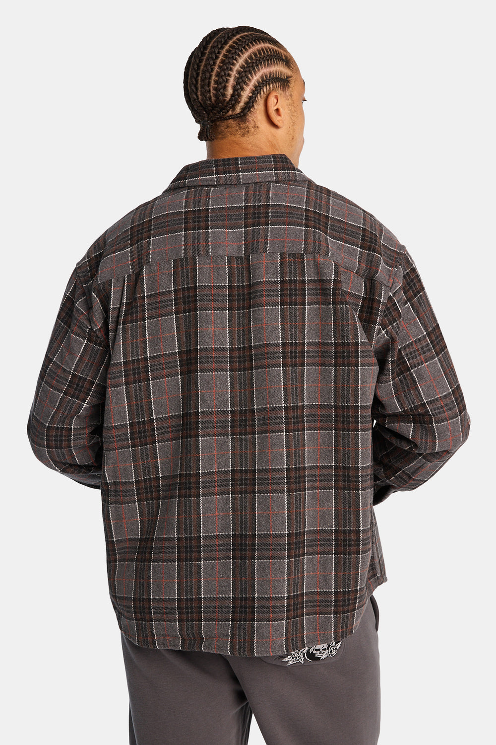 Chemise décontractée à carreaux boutonnée Chemise décontractée à carreaux boutonnée