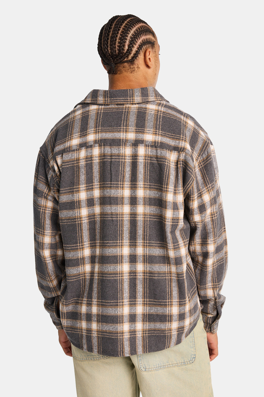 Chemise décontractée à carreaux boutonnée Chemise décontractée à carreaux boutonnée