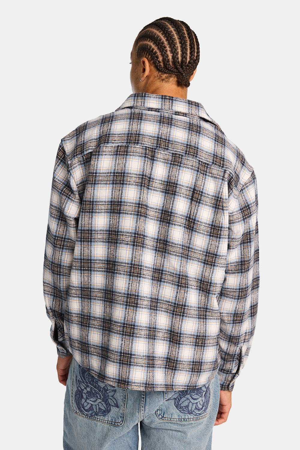 Plaid Button-Up Relaxed Shirt Plaid Button-Up Relaxed Shirt