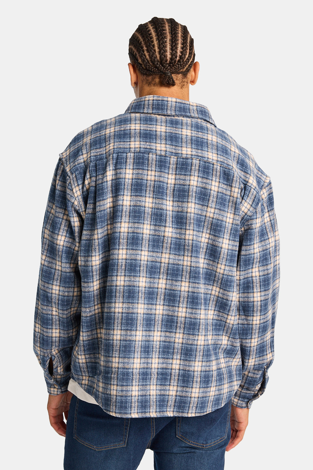 Chemise décontractée à carreaux boutonnée Chemise décontractée à carreaux boutonnée
