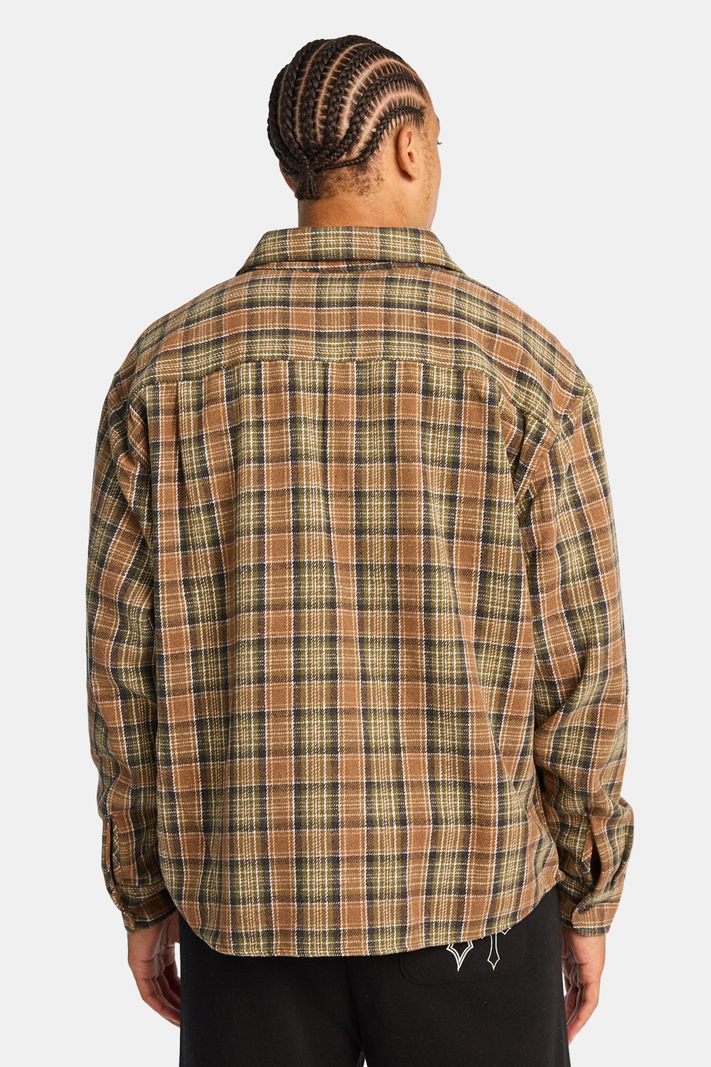 Chemise décontractée à carreaux boutonnée Chemise décontractée à carreaux boutonnée