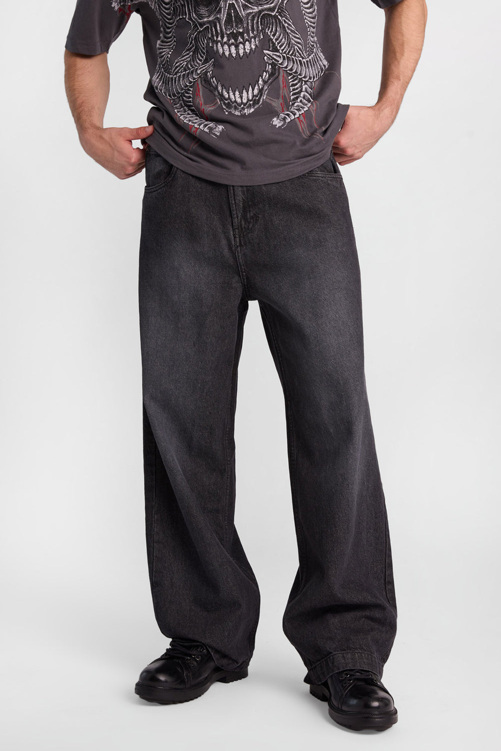 Jean ultra-ample brodé Arsenic Jean ultra-ample brodé Arsenic