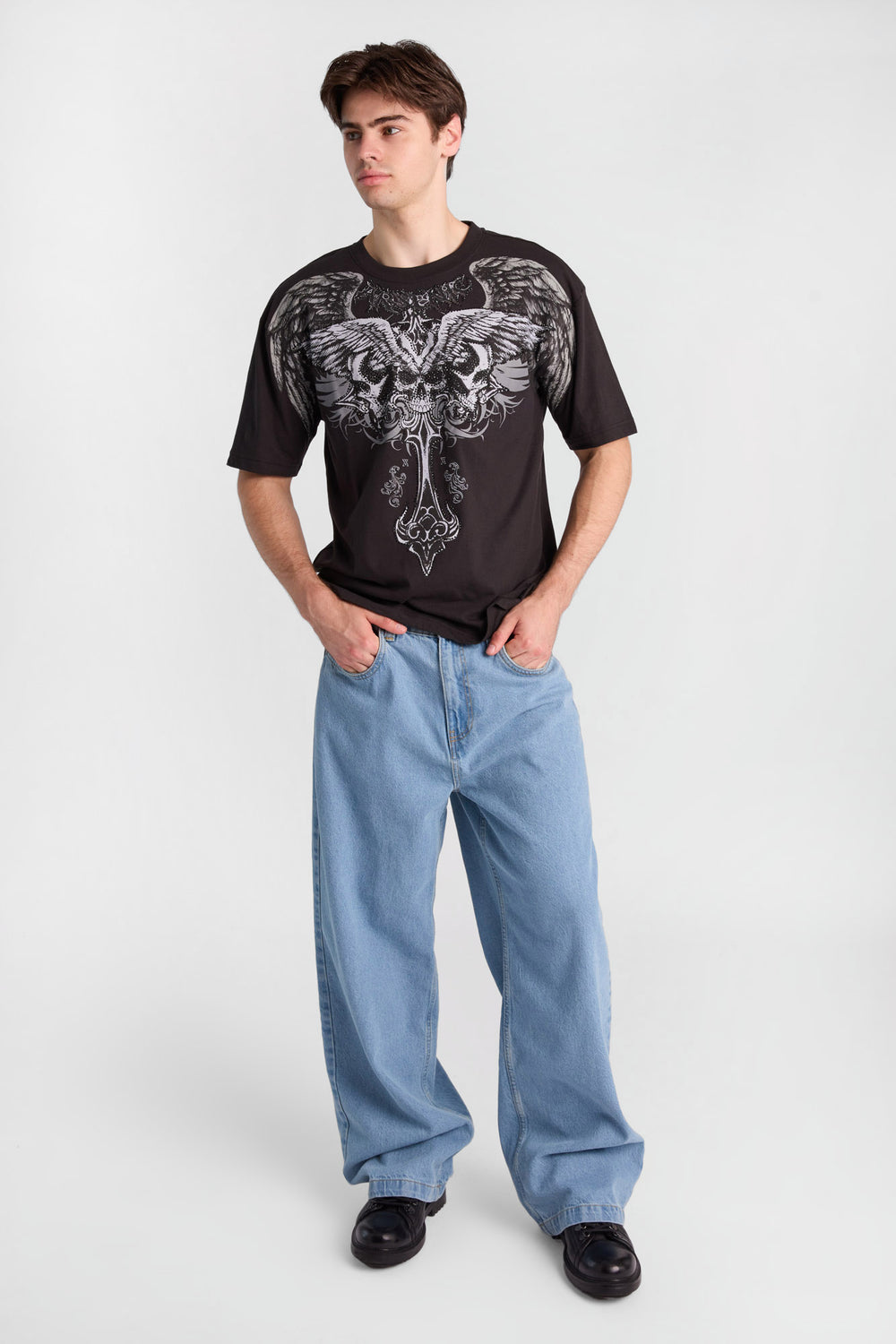 Jean ultra-ample brodé Arsenic Jean ultra-ample brodé Arsenic