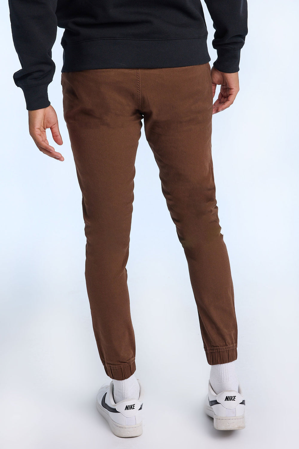 Jogger en sergé coupe slim homme Jogger en sergé coupe slim homme