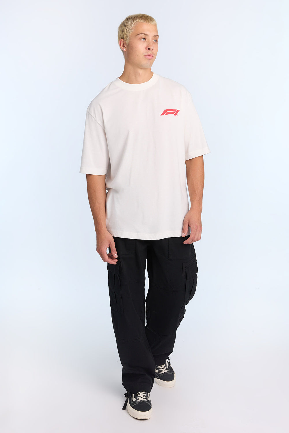 Pantalon cargo en sergé ultra ample homme Pantalon cargo en sergé ultra ample homme