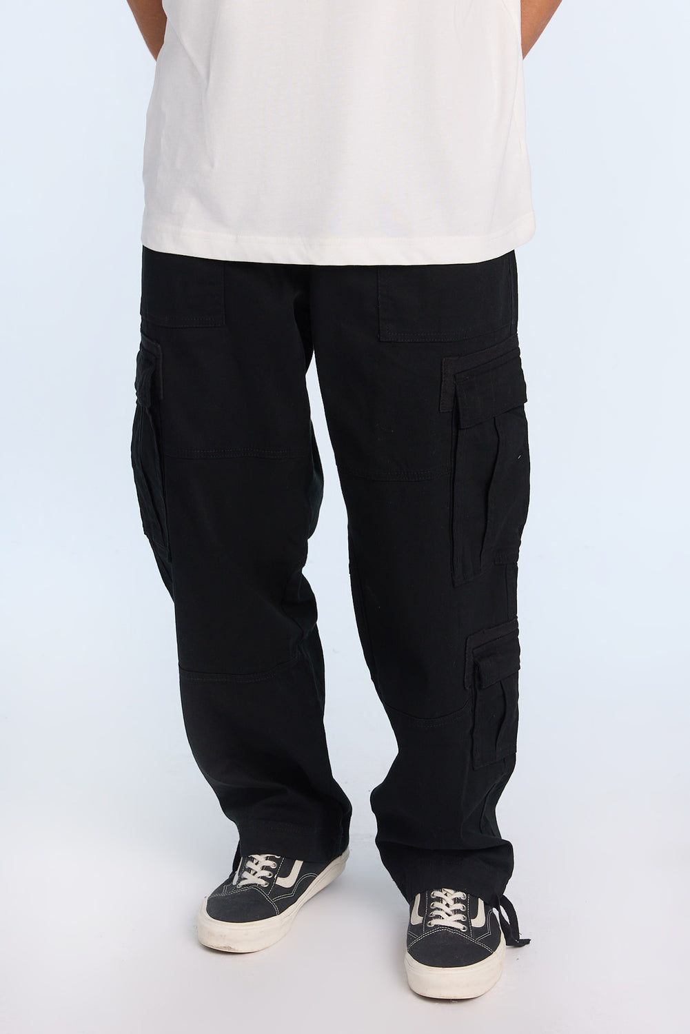 Pantalon cargo en sergé ultra ample homme Pantalon cargo en sergé ultra ample homme