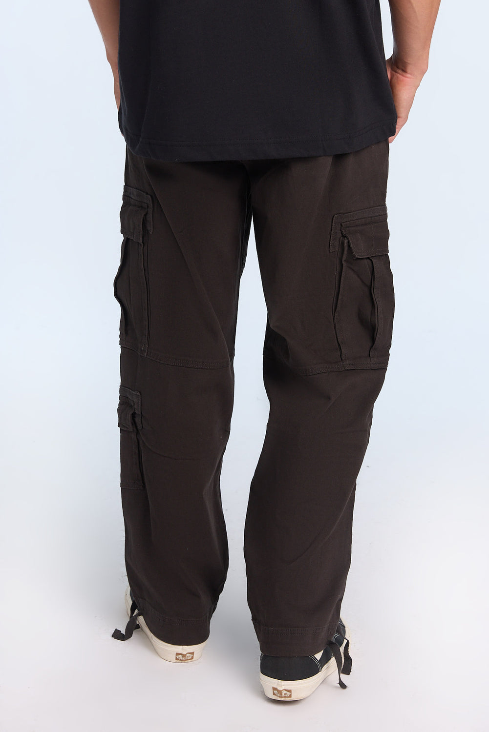 Pantalon cargo en sergé ultra ample homme Pantalon cargo en sergé ultra ample homme