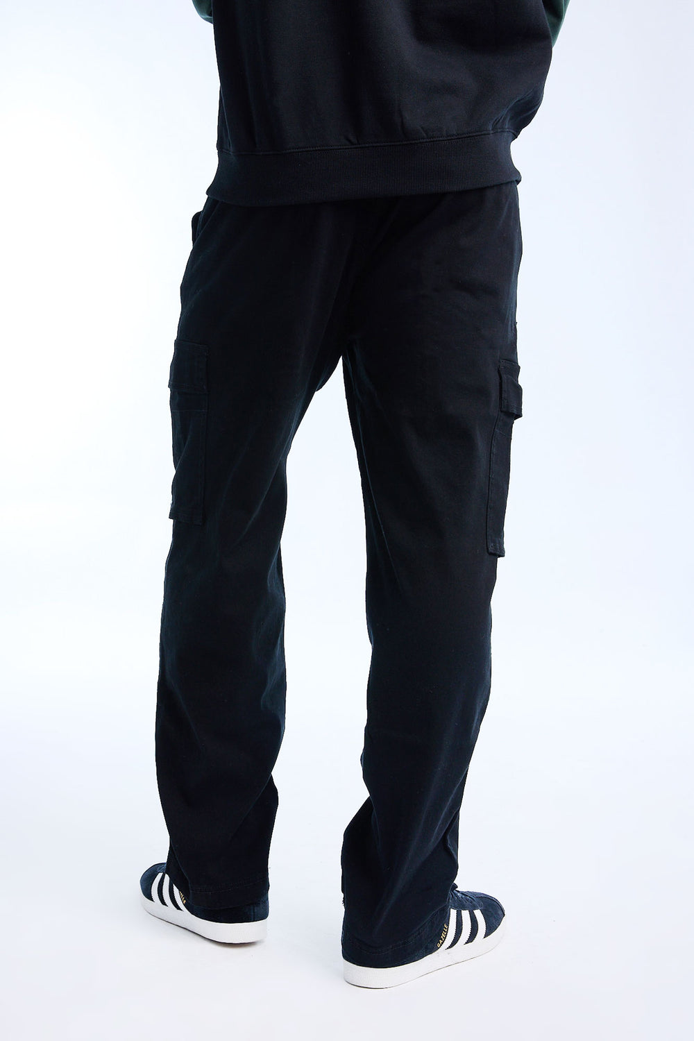 Pantalon cargo en sergé ultra ample homme Pantalon cargo en sergé ultra ample homme