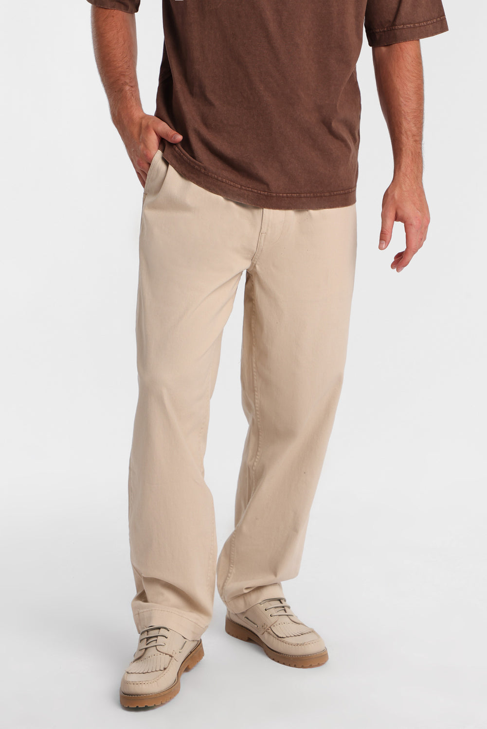 Loose Twill Pleated Pants Loose Twill Pleated Pants