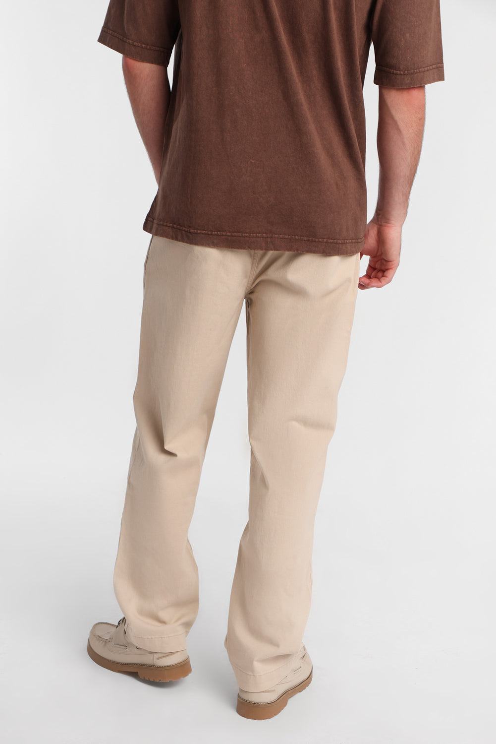 Pantalon ample en sergé plissé Pantalon ample en sergé plissé