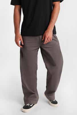 Pantalon ample en sergé
