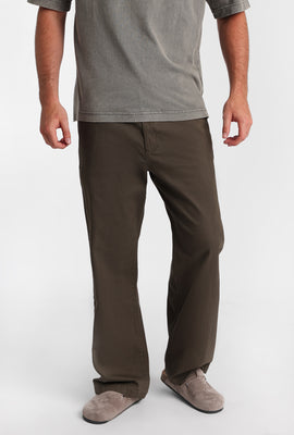 Pantalon ample et surdimensionné en sergé