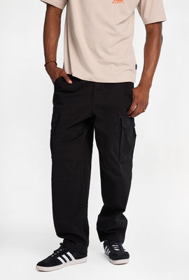 Pantalon cargo ample de skateur en sergé