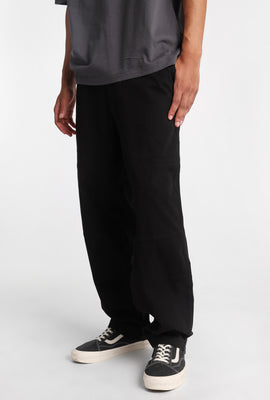 Pantalon utilitaire en sergé coupe ample