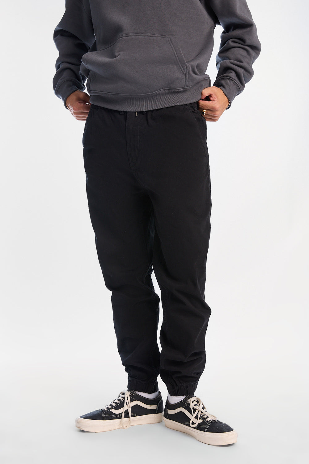 Jogger décontracté en sergé Jogger décontracté en sergé