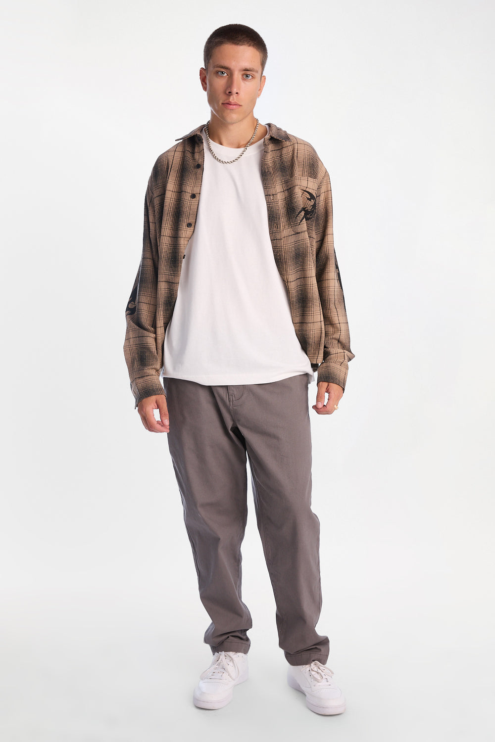 Pantalon décontracté en sergé Pantalon décontracté en sergé