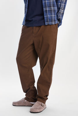Pantalon décontracté en sergé