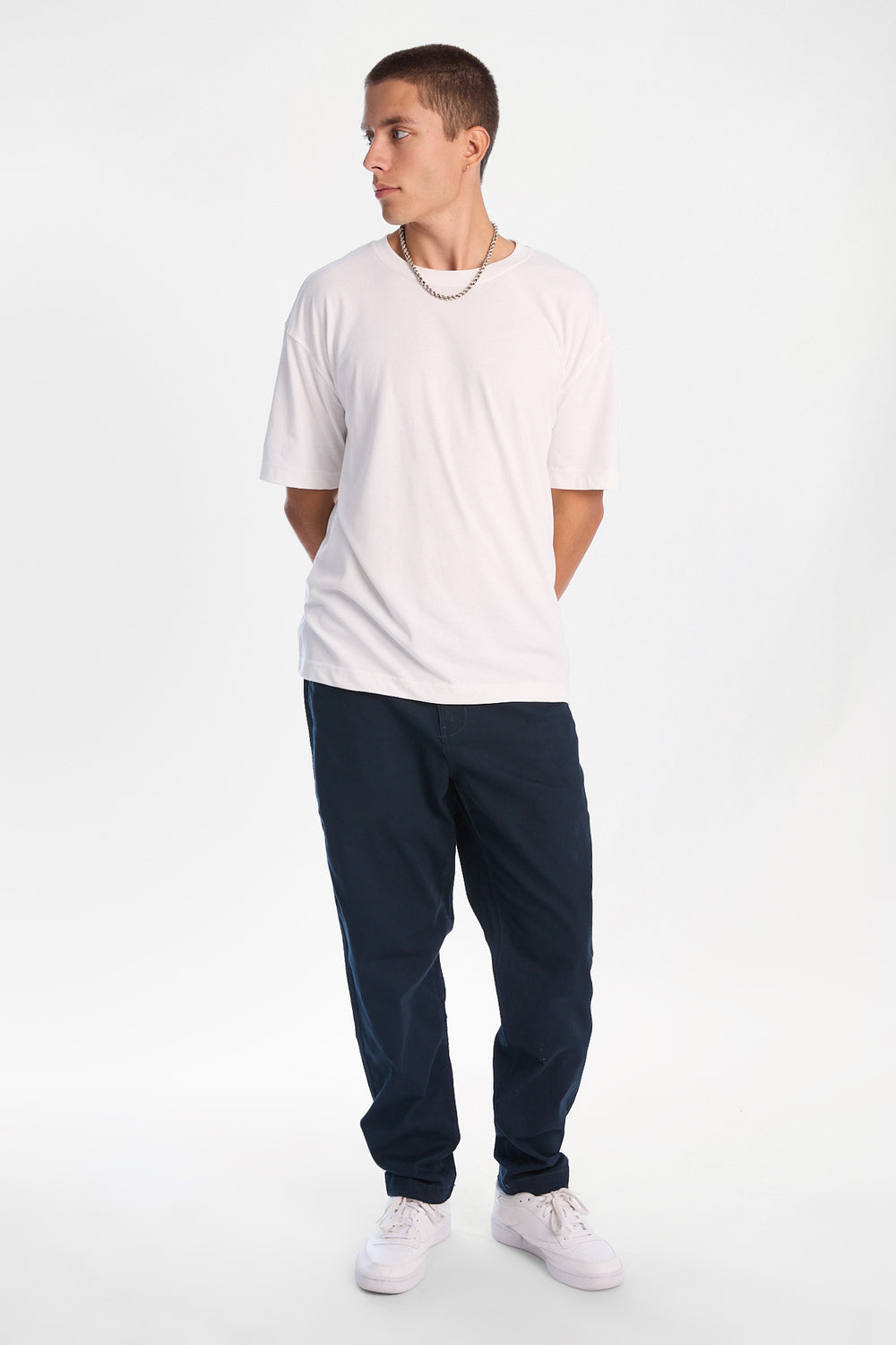 Pantalon décontracté en sergé Pantalon décontracté en sergé
