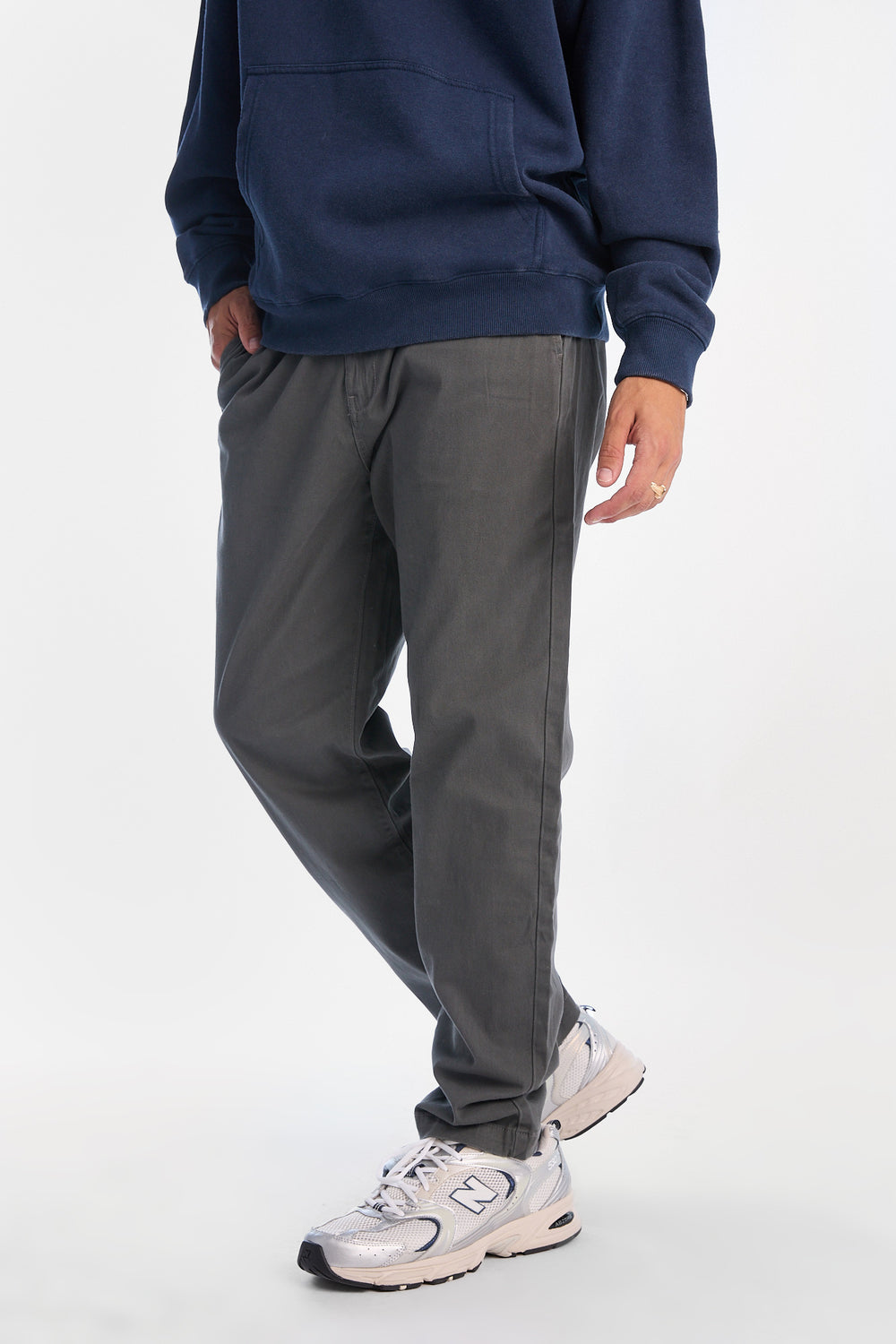 Pantalon décontracté en sergé Pantalon décontracté en sergé