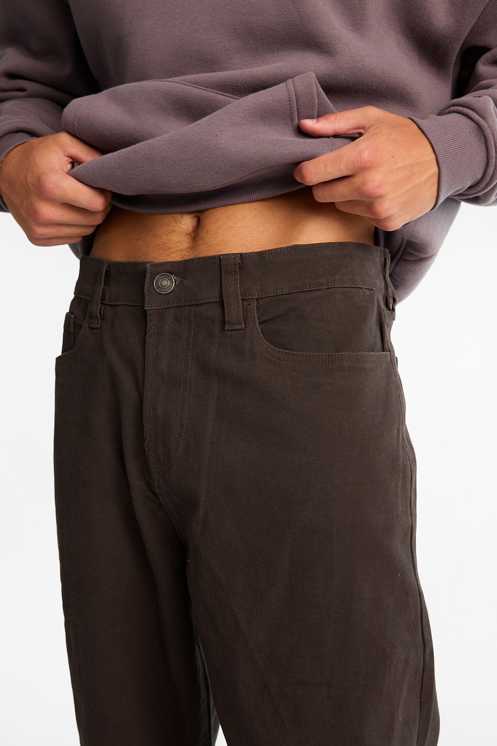 Pantalon ample en toile Pantalon ample en toile