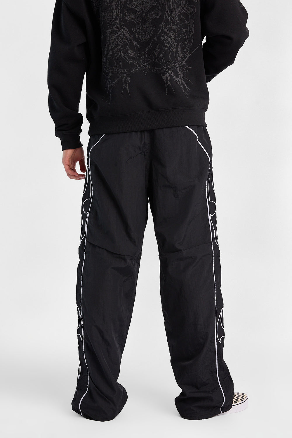 Pantalon de survêtement en nylon ample Arsenic Pantalon de survêtement en nylon ample Arsenic
