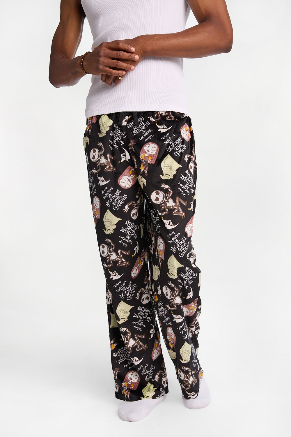 Pantalon pyjama en molleton soyeux imprimé L'Étrange Noël de Monsieur Jack Pantalon pyjama en molleton soyeux imprimé L'Étrange Noël de Monsieur Jack