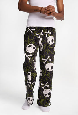 Pantalon pyjama en molleton soyeux imprimé L'Étrange Noël de Monsieur Jack