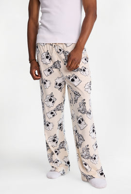 Pantalon pyjama en molleton soyeux imprimé squelettes The Simpsons