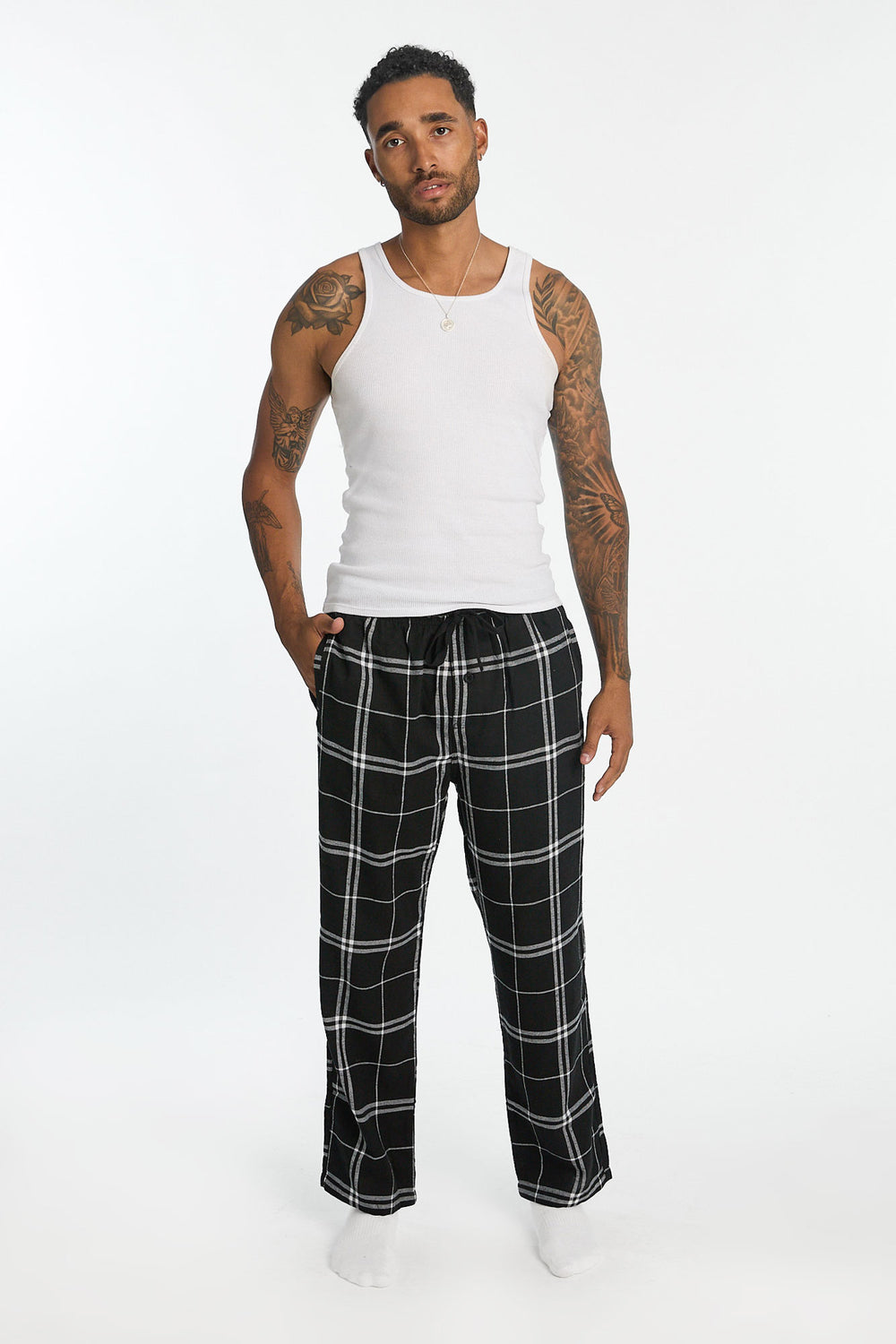 Pantalon de pyjama classique à carreaux homme Pantalon de pyjama classique à carreaux homme