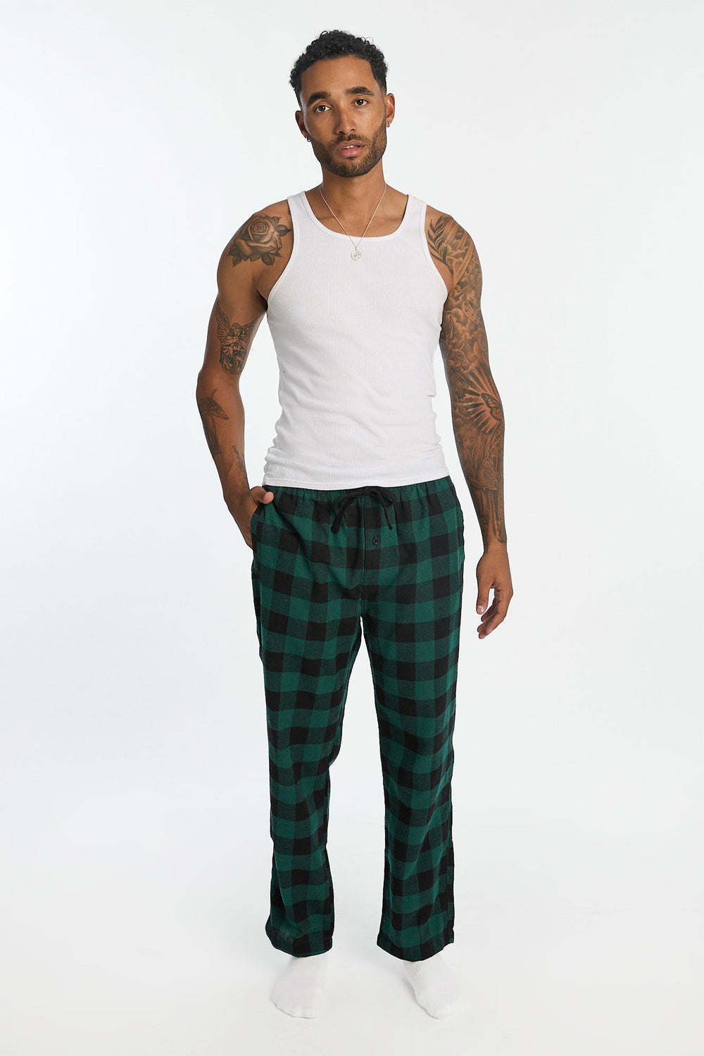 Pantalon de pyjama classique à carreaux buffalo homme Pantalon de pyjama classique à carreaux buffalo homme
